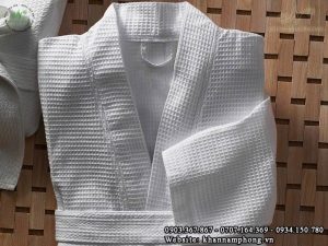 Áo choàng tắm khách sạn tổ ong ( Cotton)