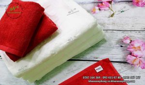 Scarf QT Rmit - White&Red (Cotton)
