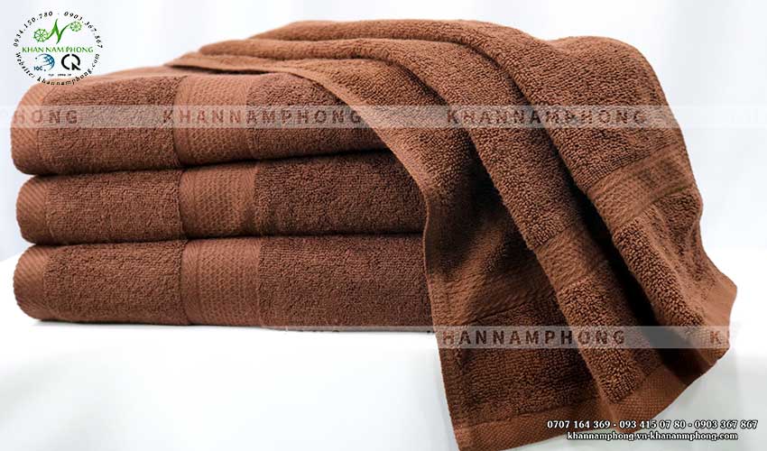 Towels brown chocolate Cotton high level