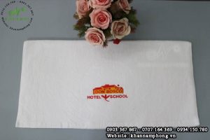 Nên thêu hay dập logo khăn khách sạn sẽ phù hợp
