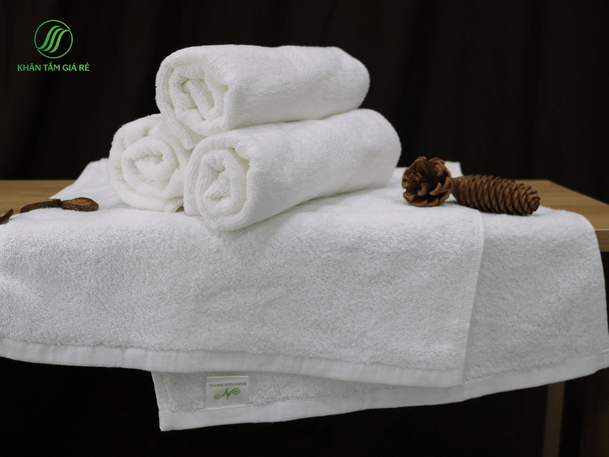 Towels easy to fold, compact layout in space, bathroom, creating the luxurious amenities