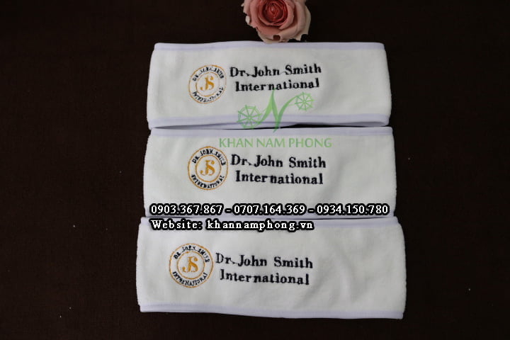 Mẫu băng đô spa Dr. John Smith (Trắng - Microfiber)