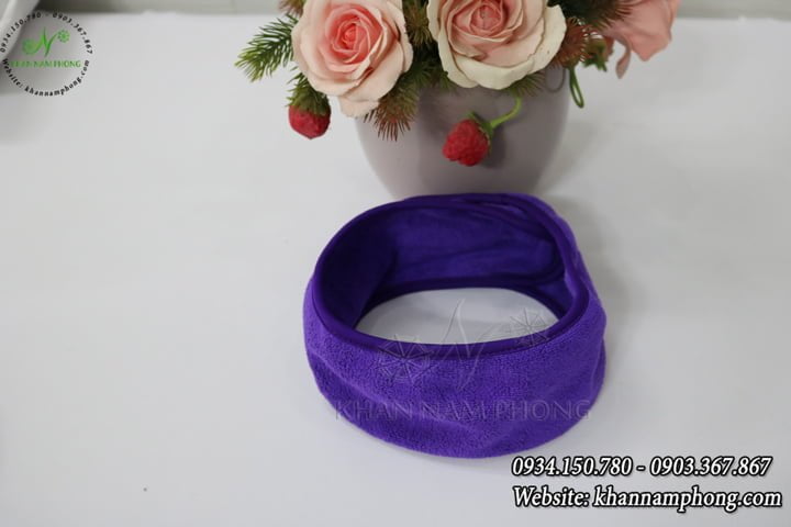Sample headbands spa purple Microfiber
