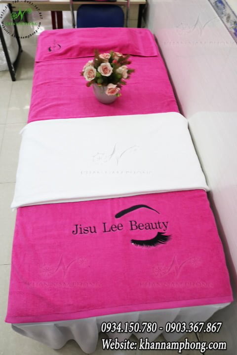 패턴 bedspreads Jisu Lee 아름다움(면 핑크)