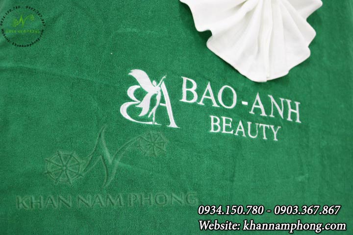 Mẫu khăn trải giường Bao Anh Beauty (Xanh Lá - Cotton)