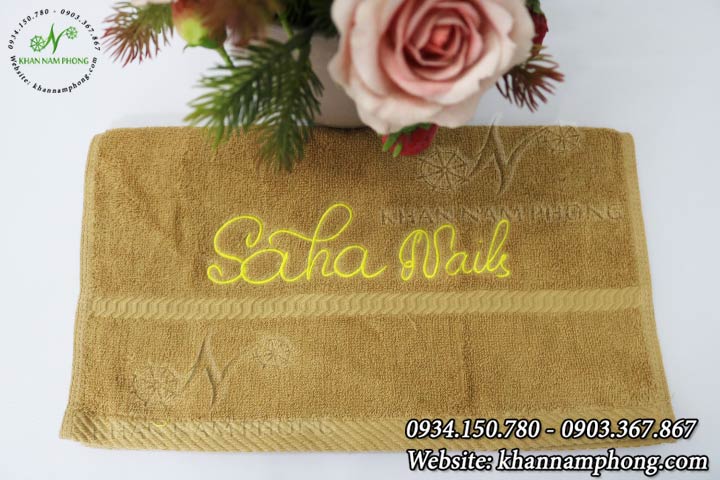 Sample hand towels Saha Salon (Light Brown - Cotton)