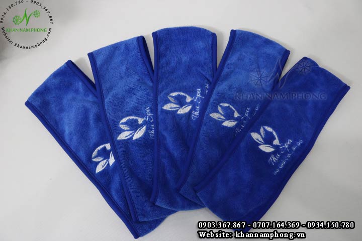 Sample headbands-Autumn Spa (Blue - Microfiber)