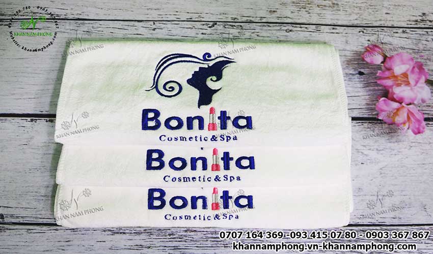 Mẫu khăn body Bonita Cosmatic &amp; Spa (Trắng - Microfiber)