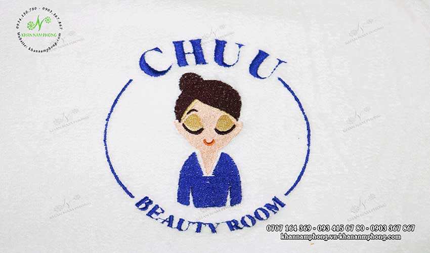 Mẫu khăn body Chuu Beauty Room (Trắng - Microfiber)