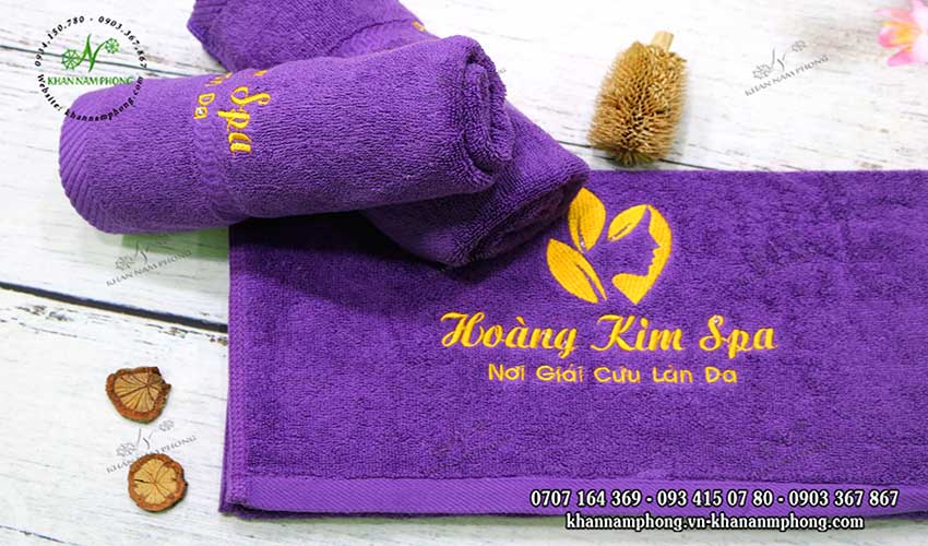 Scarf pattern body golden Spa (Purple Cotton)
