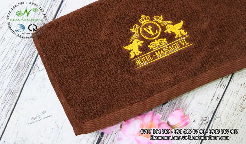 Scarf pattern body Hotel Massage VL (Brown - Chocolate Cotton)