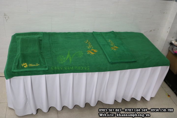Pattern bedspreads Venus Spa Green (Cotton)