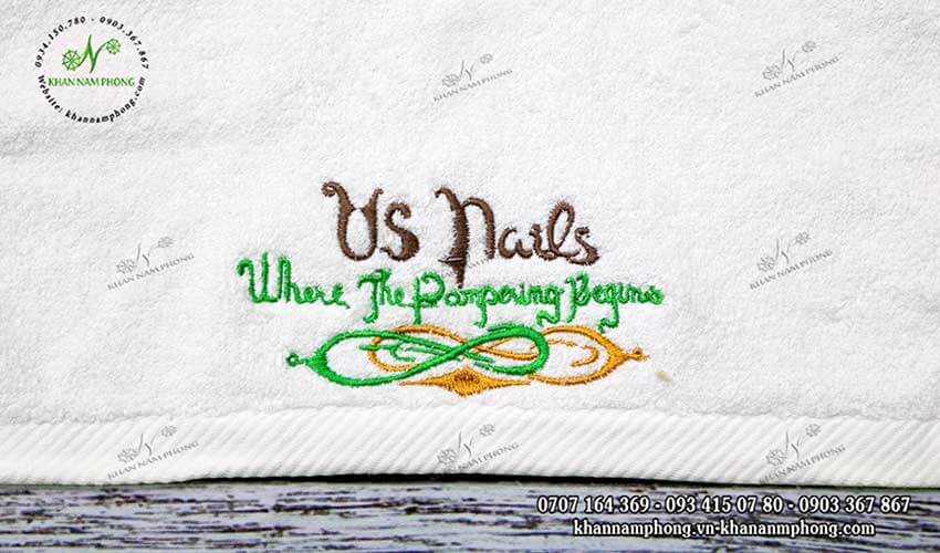 Mẫu khăn lau tay Us Nails (Nhiều màu - Cotton)