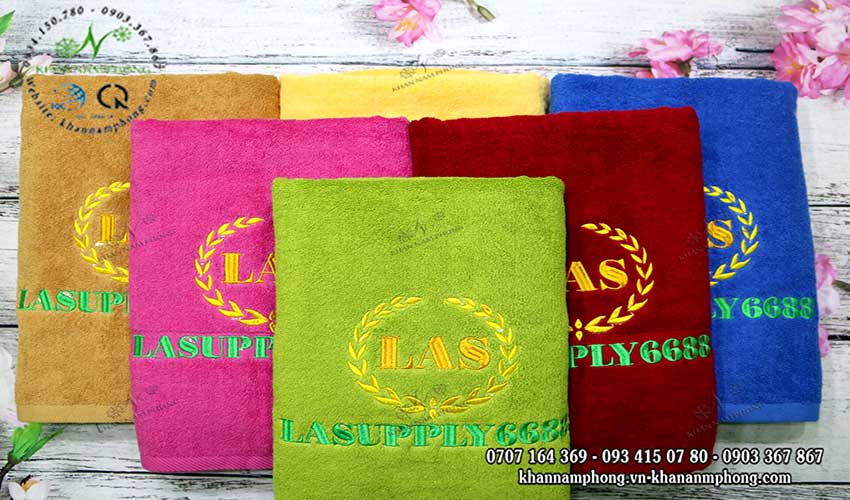 Khăn tắm Cotton LASUPPLY 6688 nhiều màu