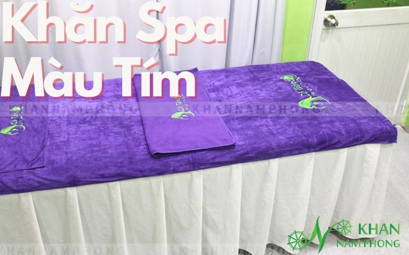 Khăn Spa Màu Tím