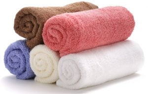 Color hotel towels