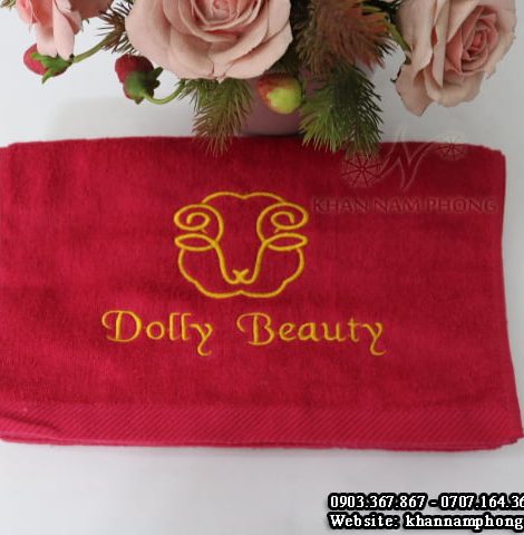 Hand Towels Spa Red Cotton
