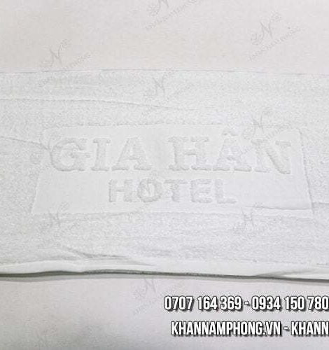 KKS - GIA HÂN HOTEL Cotton Trắng Dập Logo