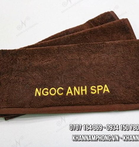 KSP - NGOC ANH SPA Cotton Thêu Logo (Màu Nâu)