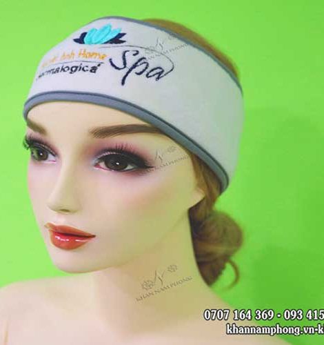 Sample Headbands Spa White Microfiber