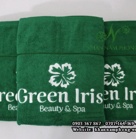 Towel Body Spa Green Cotton