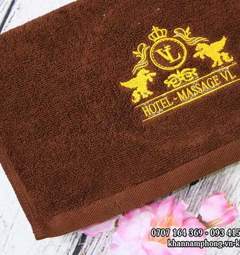 KKS - Hotel Massage VL Cotton Brown Chocolate Embroidered Logo