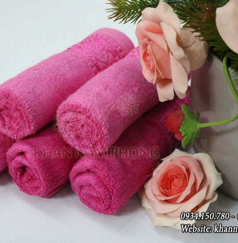 목욕 수건 대나무 섬유 핑크색