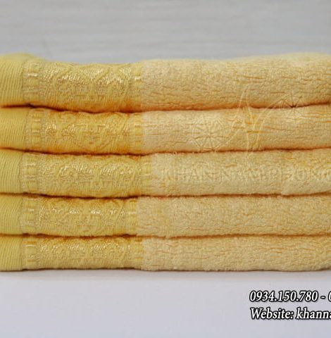 竹繊維のタオルは黄色